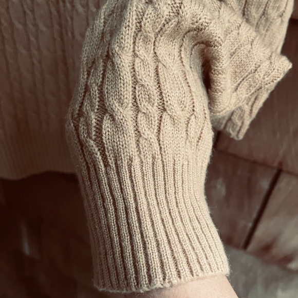 Nevada Rare Vintage Wool Blend Cable Knit Mustard Yellow Scoop Neck Size XL (18) - Picture 5 of 10